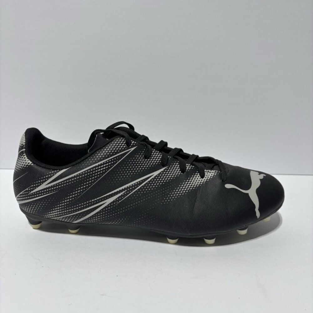 Puma Men’s Attacanto FG/AG Soccer Cleats Black/Gray, Size 10 M